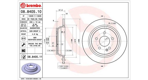 MAGNETI MARELLI Тормозной диск 360406007400